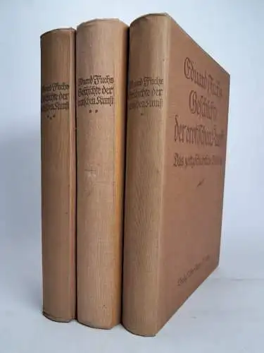 Buch: Geschichte der erotischen Kunst, Eduard Fuchs, 2 Teile in 3 Bänden, Langen