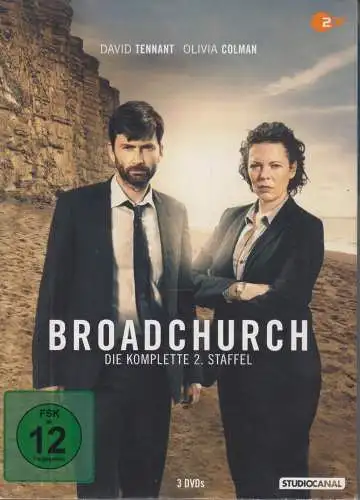 DVD-Box: Broadchurch - 2. Staffel. 2016, David Tennant, Olivia  Colman, 3 DVDs