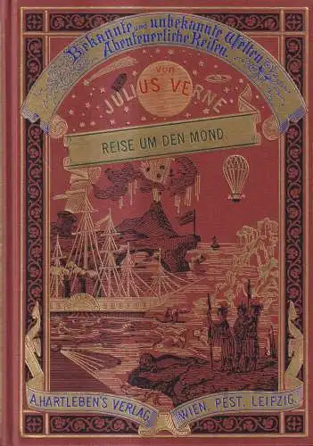 Buch: Reise um den Mond, Jules Verne, 1991, Deutscher Bücherbund