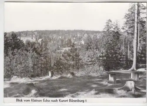 AK Blick vom Kleinen Echo nach Kurort Bärenburg 1, ca. 1977, Photo-Eulitz