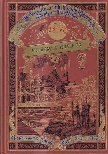 Buch: Ein Drama in den Lüften, Jules Verne, 1991, Deutscher Bücherbund