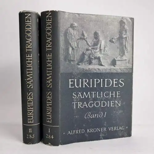 Buch: Sämtliche Tragödien, Euripides. 2 Bände, Kröners Taschenausgabe, 1958