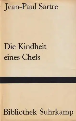 Buch: Die Kindheit eines Chefs, Sartre, Jean-Paul, 1971, Suhrkamp, gebraucht gut