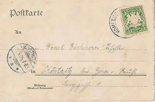 AK Neuschwanstein mit den 4 Seen und dem Lech. ca. 1905, Postkarte. Serien-Nr