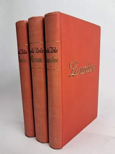 Buch: Trois Villes - Lourdes, Rom, Paris; Emile Zola, Knaur Verlag, 3 Bände