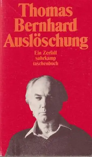 Buch: Auslöschung, Bernhard, Thomas, 2000, Suhrkamp Taschenbuch Verlag