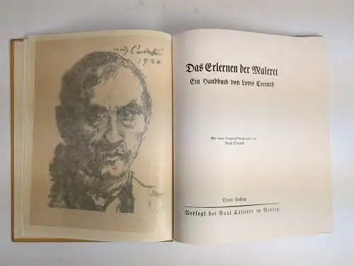 Buch: Das Erlernen der Malerei, Corinth, Lovis. Paul Cassirer, 3. Auflage