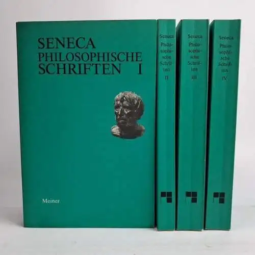 Buch: Philosophische Schriften in vier Bänden, Seneca, Felix Meiner, 4 Bände