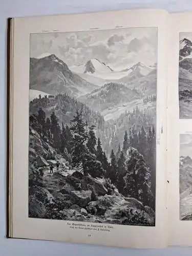 Buch: Alpenlandschaften. Ca. 1900, Verlag J. J. Weber, gebraucht, gut