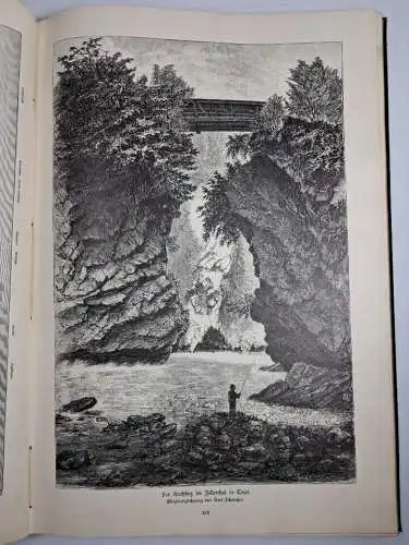 Buch: Alpenlandschaften. Ca. 1900, Verlag J. J. Weber, gebraucht, gut