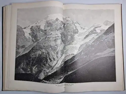 Buch: Alpenlandschaften. Ca. 1900, Verlag J. J. Weber, gebraucht, gut