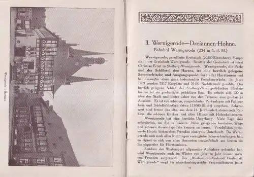 Heft: Der Harz und die Brocken-Gebirgs- und Harzquerbahn, 1910, Führer, Görlich