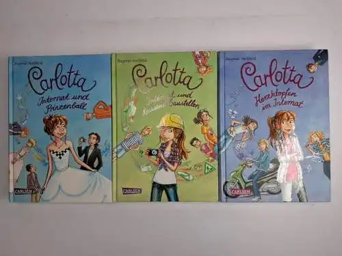 3 Bücher Dagmar Hoßfeld: Carlotta 4-6, Internat, Prinzenball, Baustellen ...