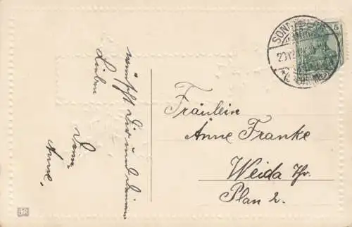 Weihnachtskarte - Fröhliche Weihnachten, Postkarte. Weihnachtskarte, 1913