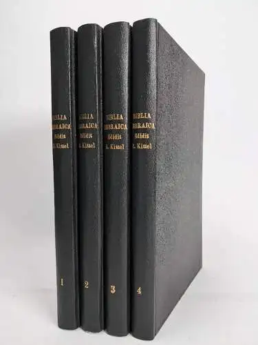 Biblia: Biblia Hebraica, 4 Bände, Rudolf Kittel, Württembergische Bibelanstalt