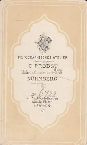 Portrait bürgerliche Dame, Fotografie. Fotobild, Atelier C. Probst