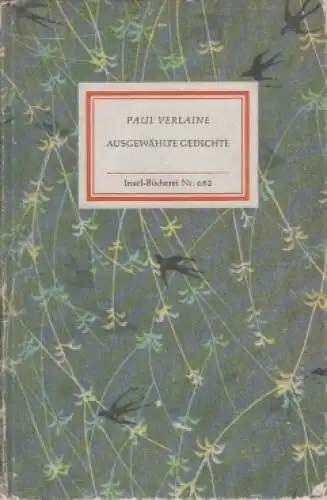 Insel-Bücherei 682, Ausgewählte Gedichte, Verlaine, Paul. 1983, Insel-Verlag