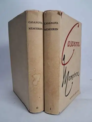 Buch: Memoiren, Casanova, Giovanni Giacomo. 2 Bände, 1963, Verlag Langen Müller