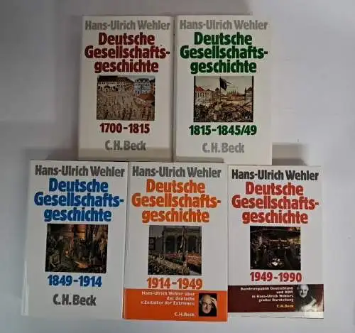 Buch: Deutsche Gesellschaftsgeschichte 1700-1990, Hans-Ulrich Wehler, Beck, 5 Bd