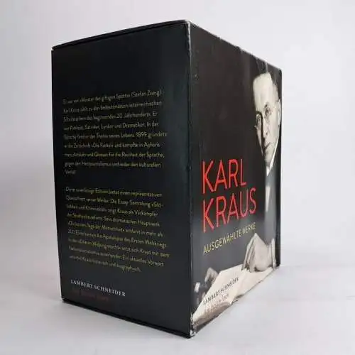 Buch: Karl Kraus - Ausgewählte Werke, 4 Bände, 2016, Lambert Schneider Verlag