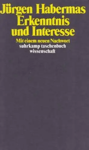 Buch: Erkenntnis und Interesse, Habermas, Jürgen, 1999, Suhrkamp Verlag