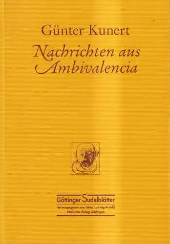 Buch: Nachrichten aus Ambivalencia, Günter Kunert. 2001, Wallstein Verlag