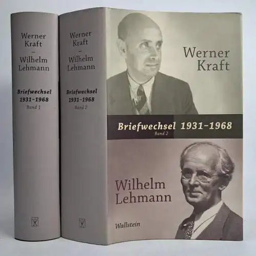 Buch: Werner Kraft & Wilhelm Lehmann - Briefwechsel 1931-1968, Wallstein, 2 Bde