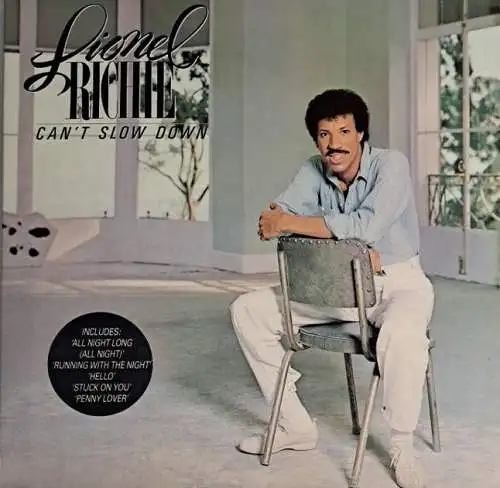 LP: Lionel Richie - Can't Slow Down, 1983, Motown - ZL 72020, Vinyl