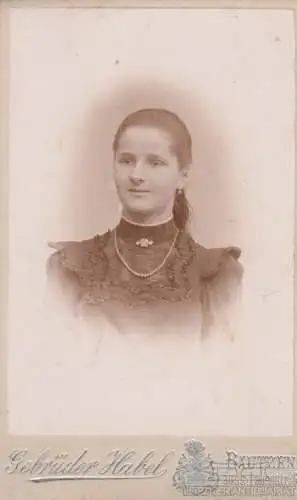 Fotografie Gebrüder Habel, Bautzen - Portrait Junges Fräulein mit... Fotografie