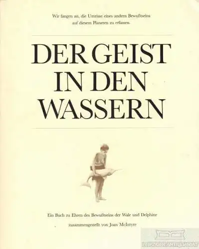 Buch: Der Geist in den Wassern, McIntyre, Joan. 1982, Verlag Zweitausendeins