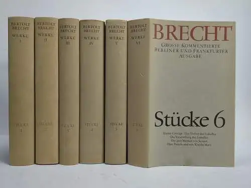 Buch: Stücke 1-6, Bertolt Brecht, Werke I-VI, Aufbau, Suhrkamp, 6 Bände