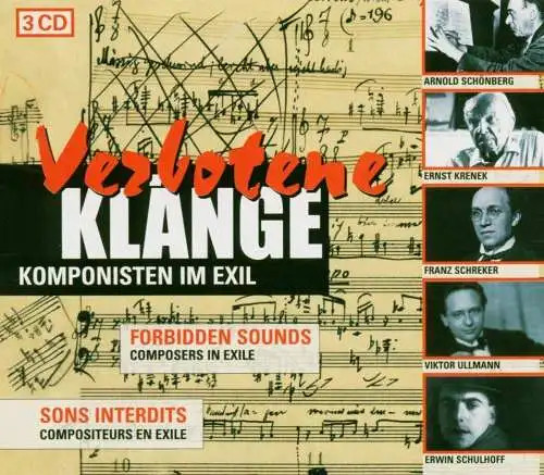 CD-Box: Verbotene Klänge - Komponisten im Exil, 3 CDs, 2004, Capriccio