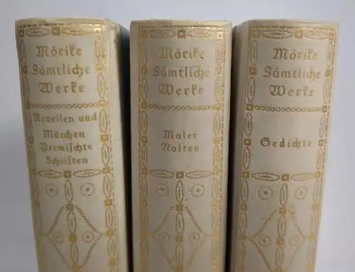 Buch: Mörikes Sämtliche Werke, Tempel-Klassiker, 3 Bände, Halbpergamentbände