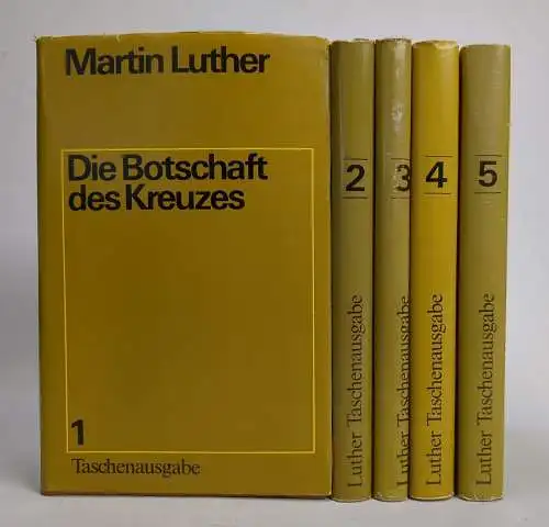 Buch: Martin Luther - Auswahl in fünf Bänden, Taschenausgabe, 1983, 5 Bände