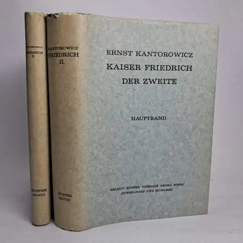 Buch: Kaiser Friedrich der Zweite, Ernst Kantorowicz, 1964, Helmut Küpper, 2 Bde