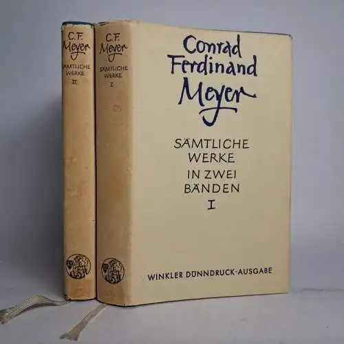 Buch: Conrad Ferdinand Meyer - Sämtliche Werke in zwei Bänden, 1968, Winkler