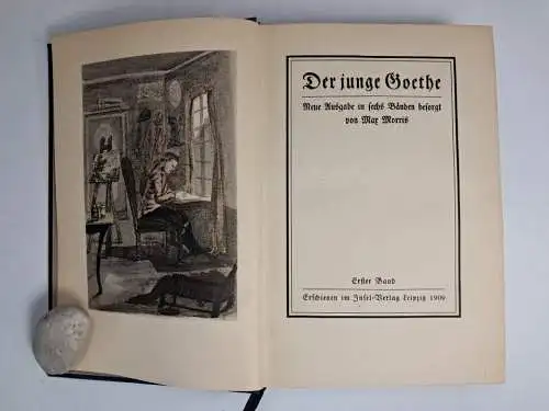 Buch: Der junge Goethe, Morris, Max. 6 Bände, 1909 ff., Insel Verlag