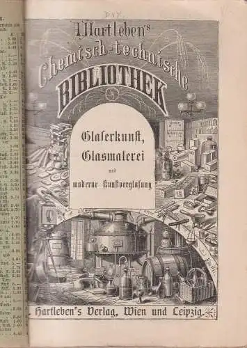 Buch: Glaserkunst, Glasmalerei und Kunstverglasung, C. J. Stahl, 1912, Hartleben