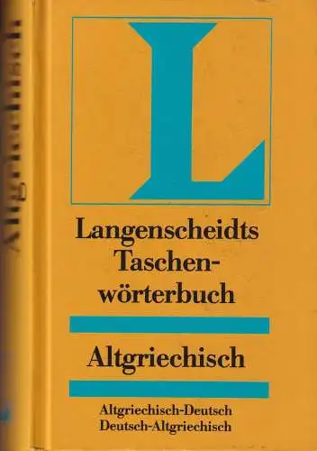 Buch: Langenscheidts Taschenwörterbuch Altgriechisch-Deutsch, Menge, Hermann