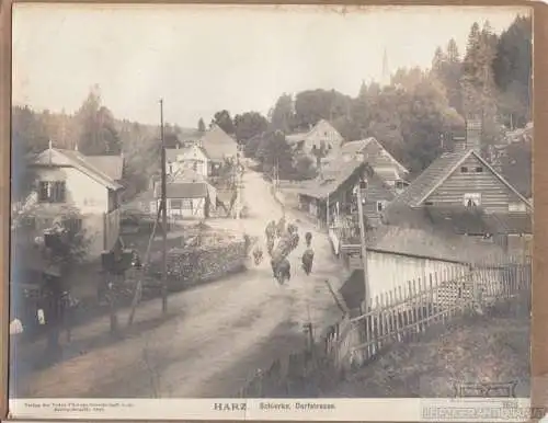 Fotografie Harz. Schierke, Dorstrasse, Fotografie. Fotobild, 1904, Nr. 1626