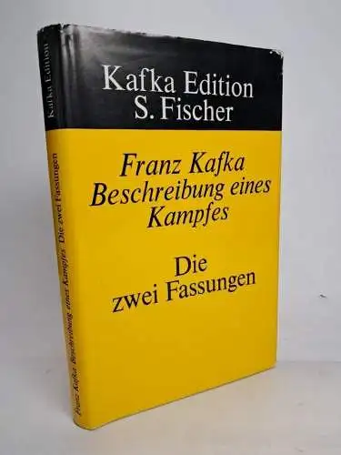 Buch: Beschreibung eines Kampfes, Franz Kafka, 1969, S. Fischer, 2 Fassungen