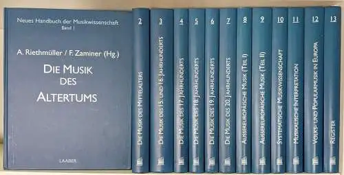 Buch: Neues Handbuch der Musikwissenschaften 1-13, 1996/97, Laaber, 13 Bände