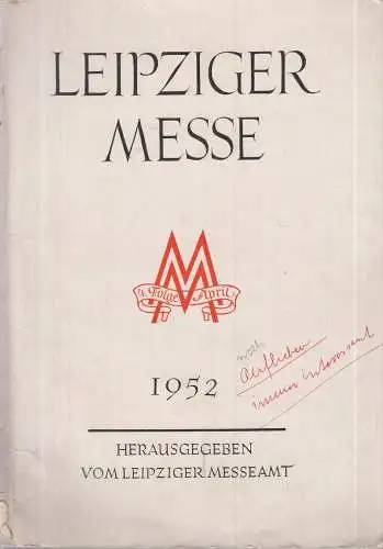 Buch: Leipziger Messe - 4. Folge, April 1952, spanischsprachig, gebraucht, gut