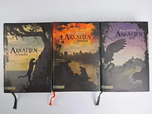 Buch: Arkadien-Trilogie (komplett) - erwacht, brennt, fällt, Kai Meyer, Carlsen