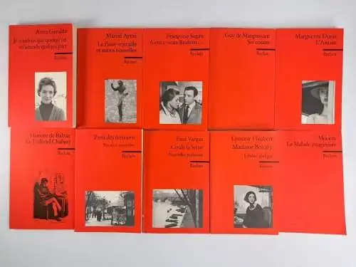 10 Bücher Reclam Fremdsprachentexte: Anna Gavalda, Marcel Ayme, Fred Vargas ...