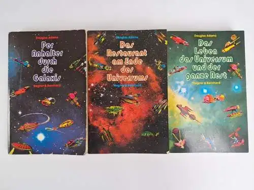 Buch: Per Anhalter durch die Galaxis 1-3, Douglas Adams, Rogner & Bernhard, 3 Bd