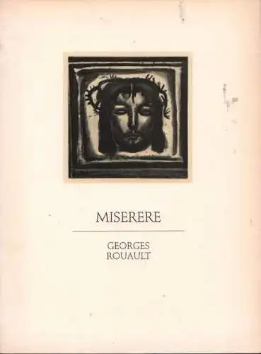 Buch: Miserere, Keil, Horst. 1987, ohne Verlag, Georges Rouault, gebraucht, gut