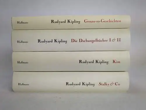 4 Bücher Rudyard Kipling, Haffmans, Kim, Starlky & Co., Dschungelbücher ...