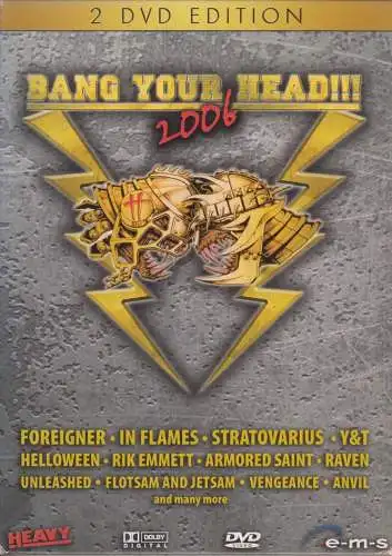 Musik-DVD: Bang Your Head 2006. Foreigner. In Flames. Helloween u.a. 2 DVDs