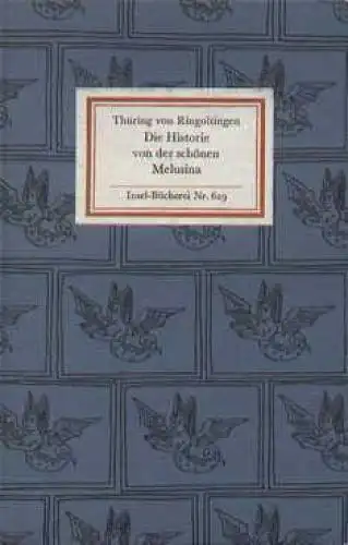 Insel-Bücherei 629, Die Historie von der schönen Melusina, Ringoltingen. 1979